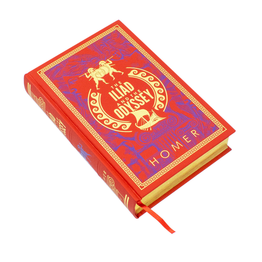 The Iliad and The Odyssey- Homer’s Epic Masterpieces (Leatherbound)
