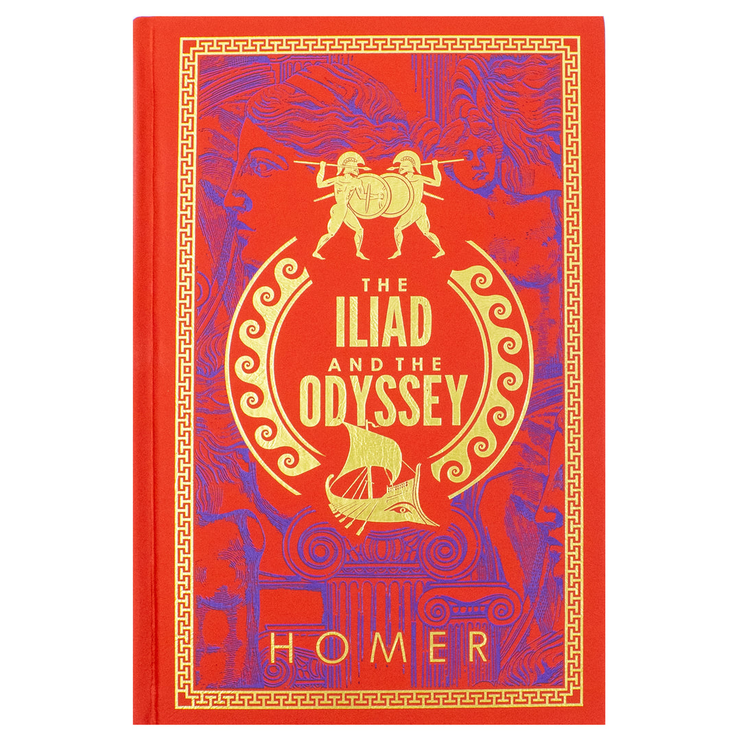 The Iliad and The Odyssey- Homer’s Epic Masterpieces (Leatherbound)
