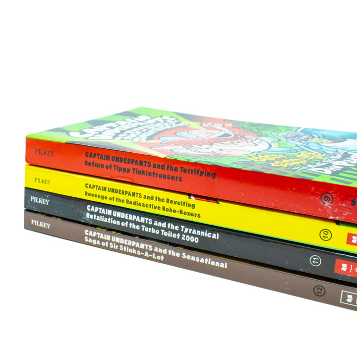 Captain Underpant 4 Book Set ( 9-12 )