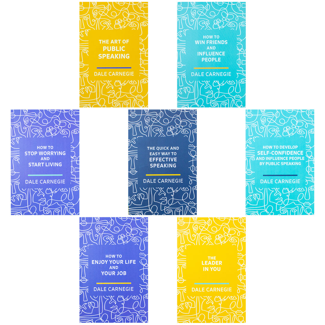 Dale Carnegie 7 Books Set in Paperback for Personal Development - Transform Your Life with Proven Self-Help Classics Today