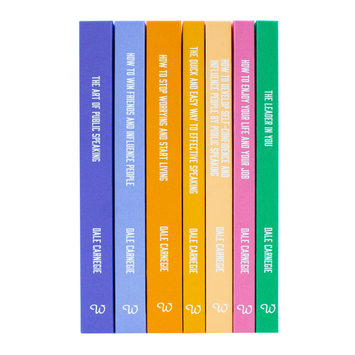 The best collection of Dale Carnegie 7 book set in hardback for personal development and success at age 12 and up