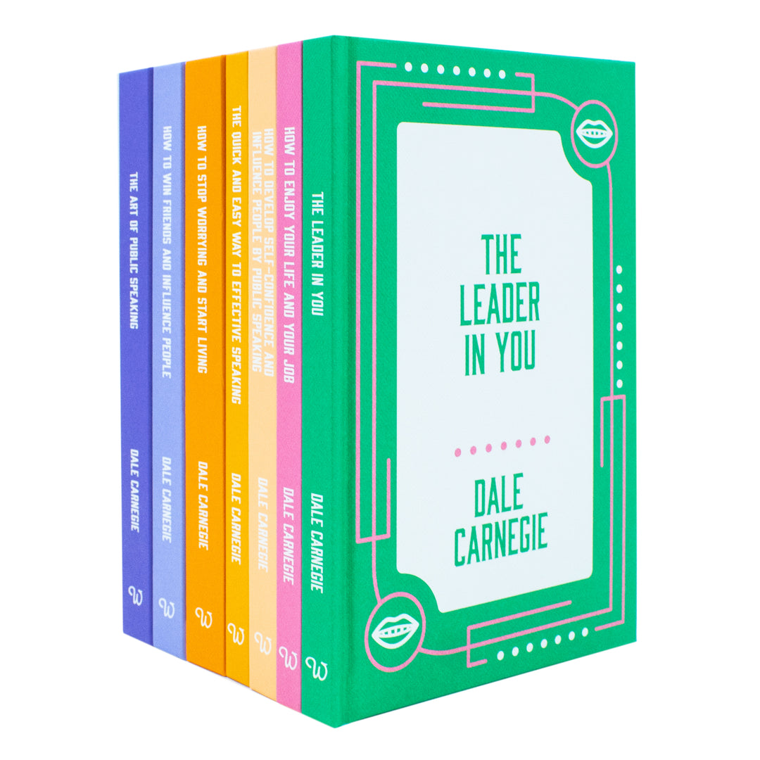 The best collection of Dale Carnegie 7 book set in hardback for personal development and success at age 12 and up