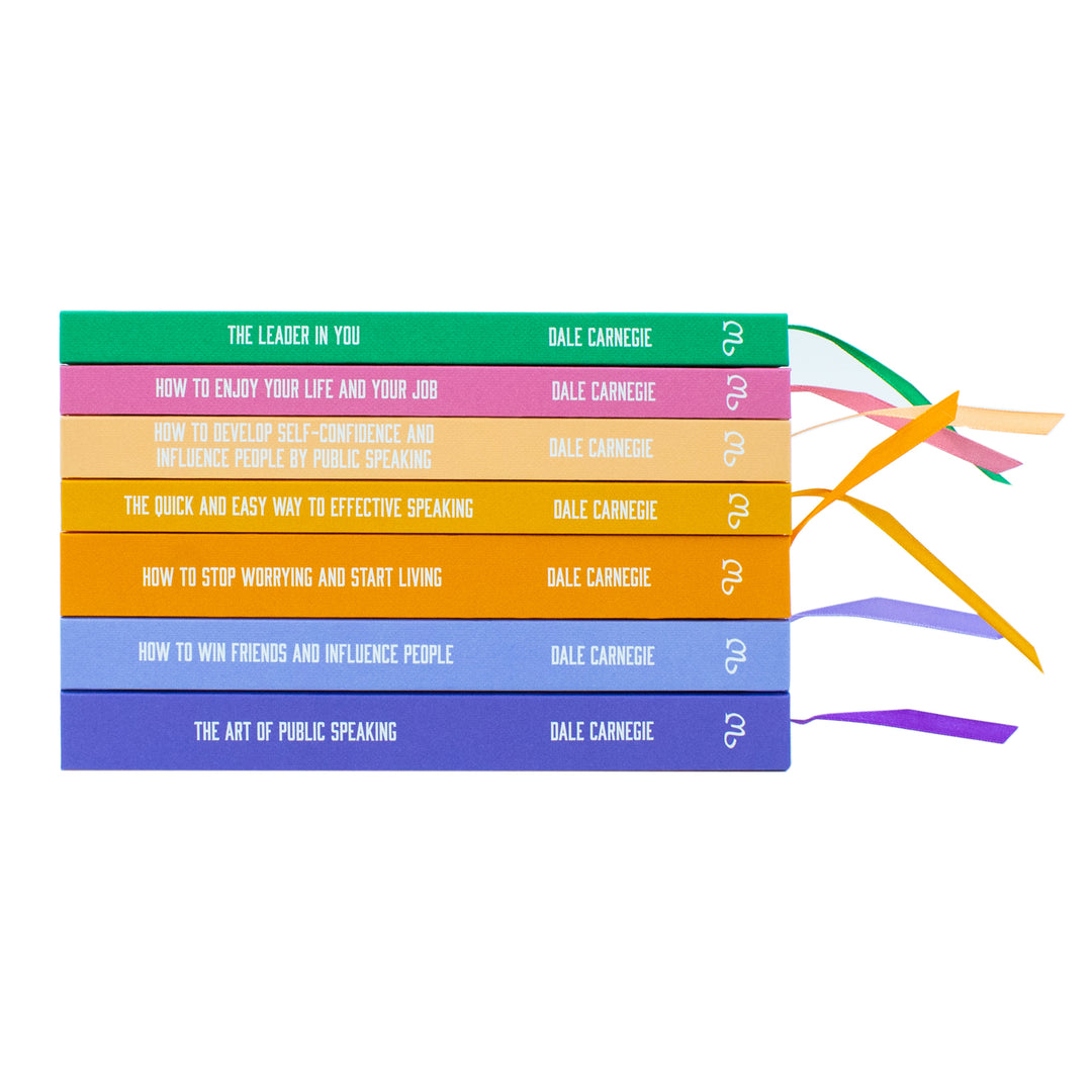 The best collection of Dale Carnegie 7 book set in hardback for personal development and success at age 12 and up