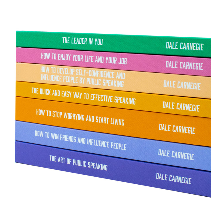 The best collection of Dale Carnegie 7 book set in hardback for personal development and success at age 12 and up