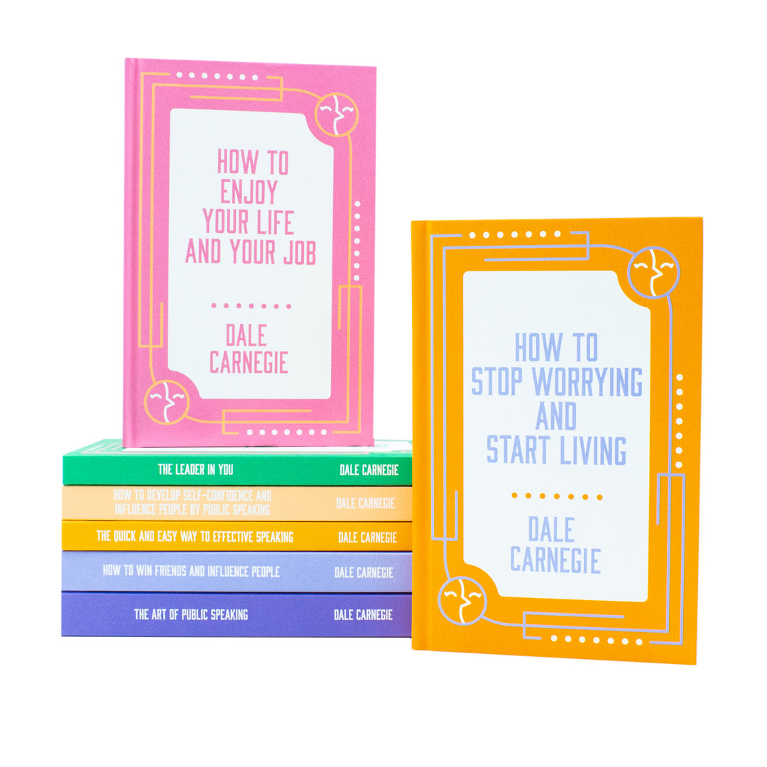 The best collection of Dale Carnegie 7 book set in hardback for personal development and success at age 12 and up