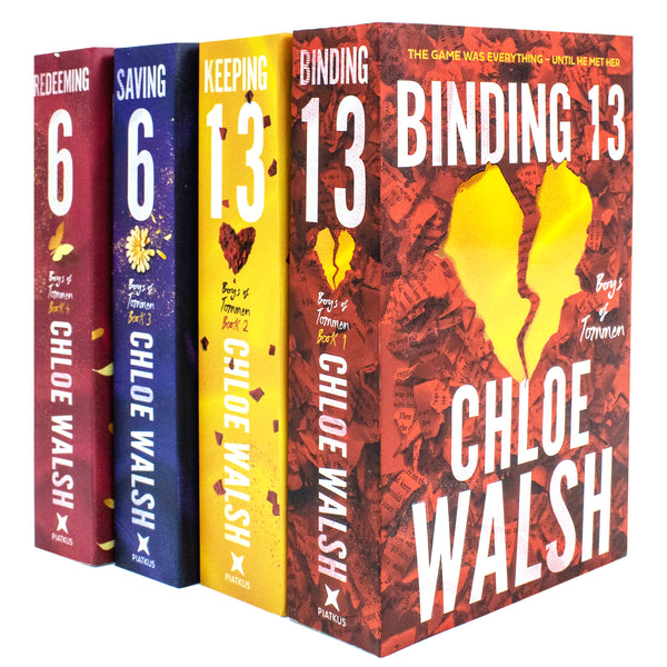 Boys of Tommen Series By Chloe Walsh 4 Books Collection Set (Binding 13, Keeping 13, Saving 6 & Redeeming 6)