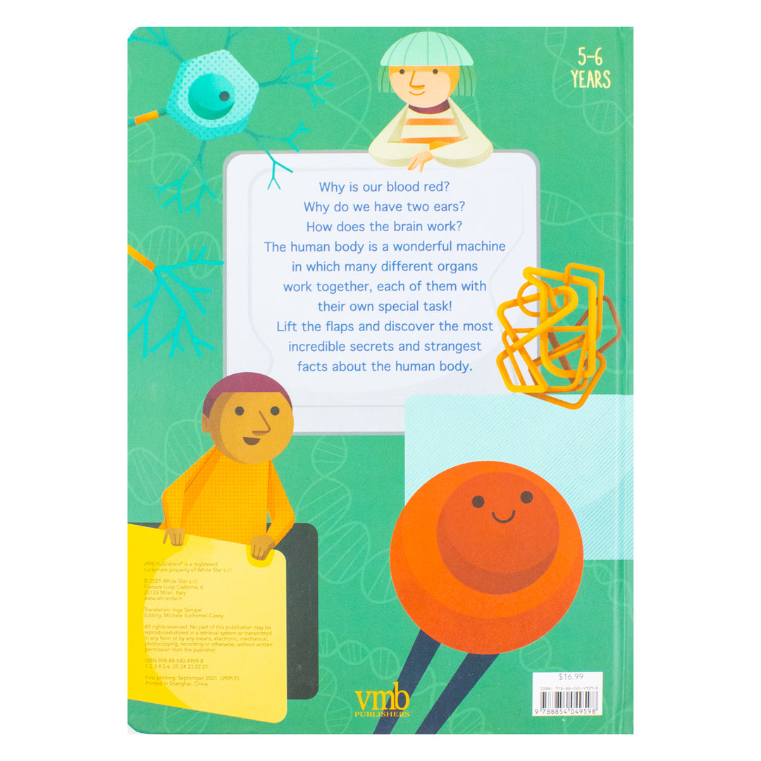 Lift the Flap: Human Body illustrations by Rossella Trionfetti | Hardback
