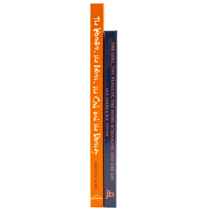 The Girl the Penguin the Home-Schooling and the Gin By Guy Adams and The Woman the Mink the Cod and the Donkey By Margerie Swash 2 Books Collection Set