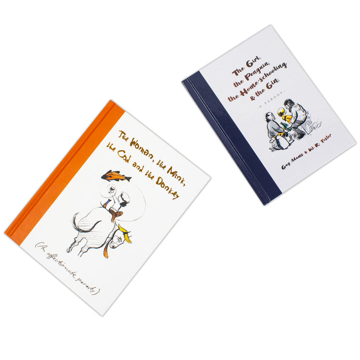 The Girl the Penguin the Home-Schooling and the Gin By Guy Adams and The Woman the Mink the Cod and the Donkey By Margerie Swash 2 Books Collection Set