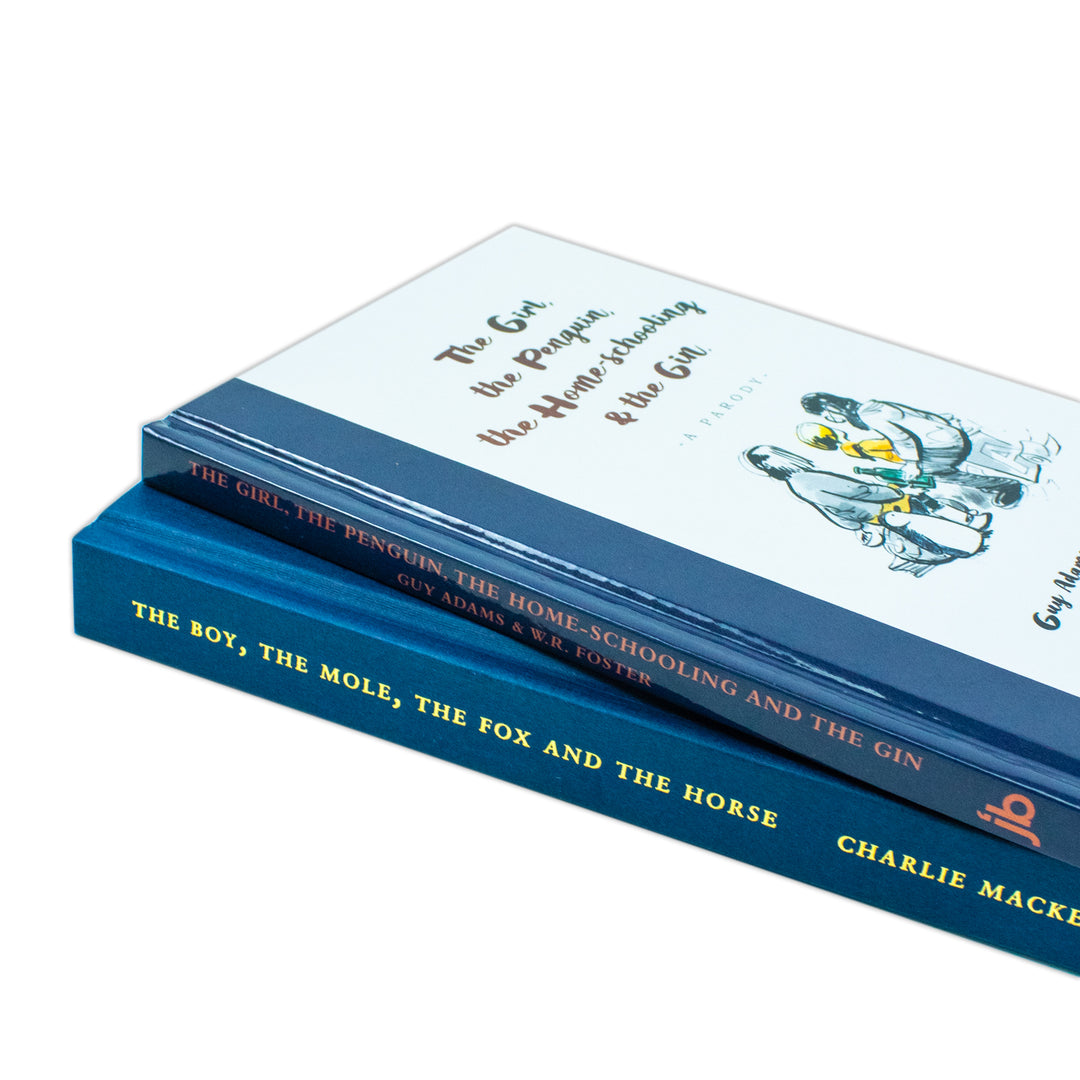 The Boy The Mole The Fox and The Horse By Charlie Mackesy & The Girl the Penguin the Home-Schooling and the Gin By Guy Adams 2 Books Collection Set