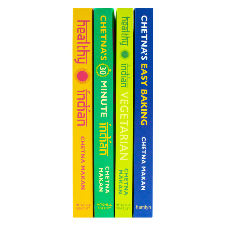 Chetna Makan 4 Books Collection Set (Chetna's Easy Baking, 30-minute Indian, Healthy Indian & Vegetarian)