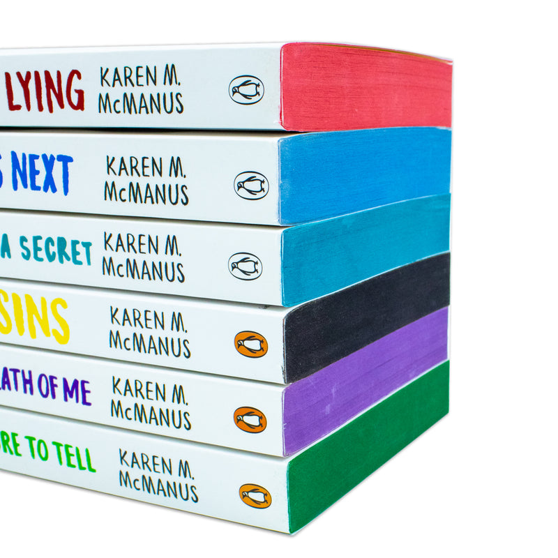 Karen M McManus Collection 6 Books Set (You'll Be the Death of Me, The Cousins, Two can keep a secret, One Of Us Is Lying, One Of Us Is Next, Nothing More to Tell)