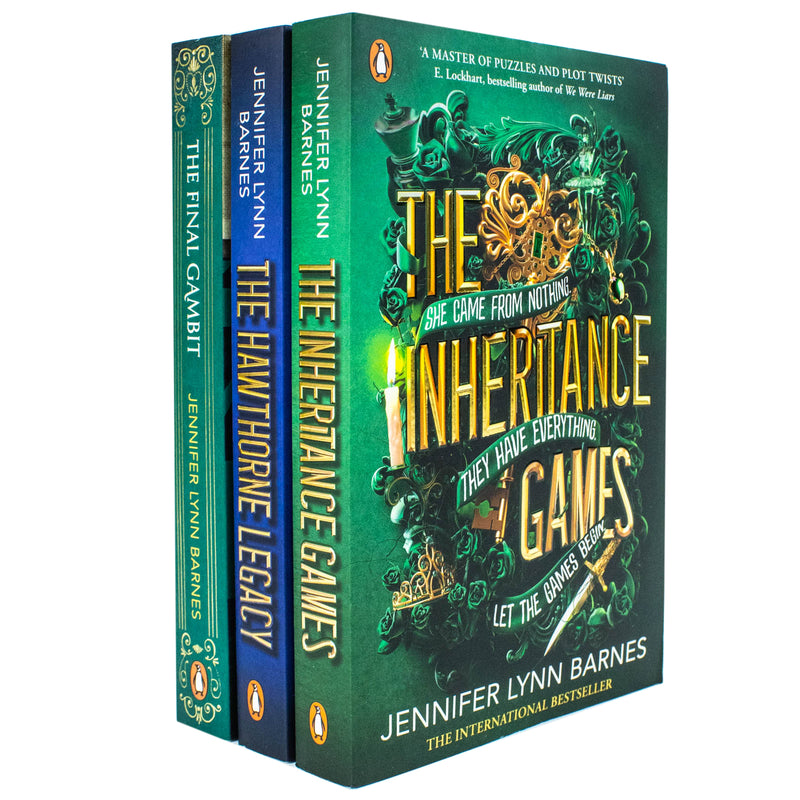 The Inheritance Games Series 3 Books Collection Set By Jennifer Lynn Barnes (The Inheritance Games, The Hawthorne Legacy & The Final Gambit)
