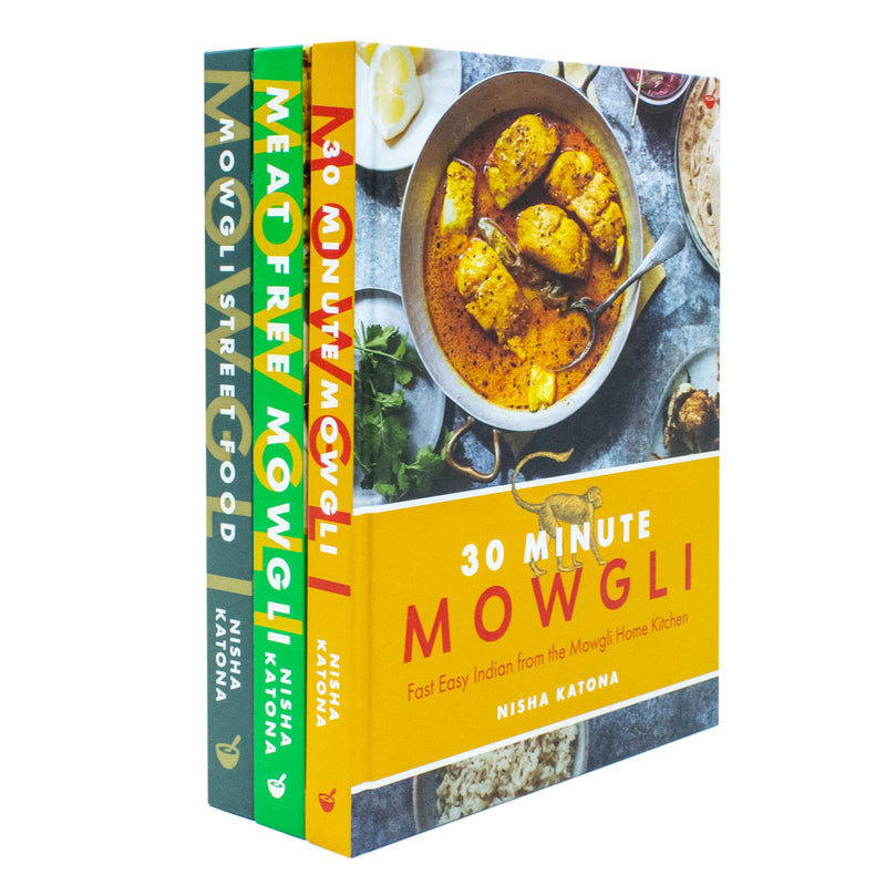 Nisha Katona Collection 3 Books Set (30 Minute Mowgli, Mowgli Street Food, Meat Free Mowgli)