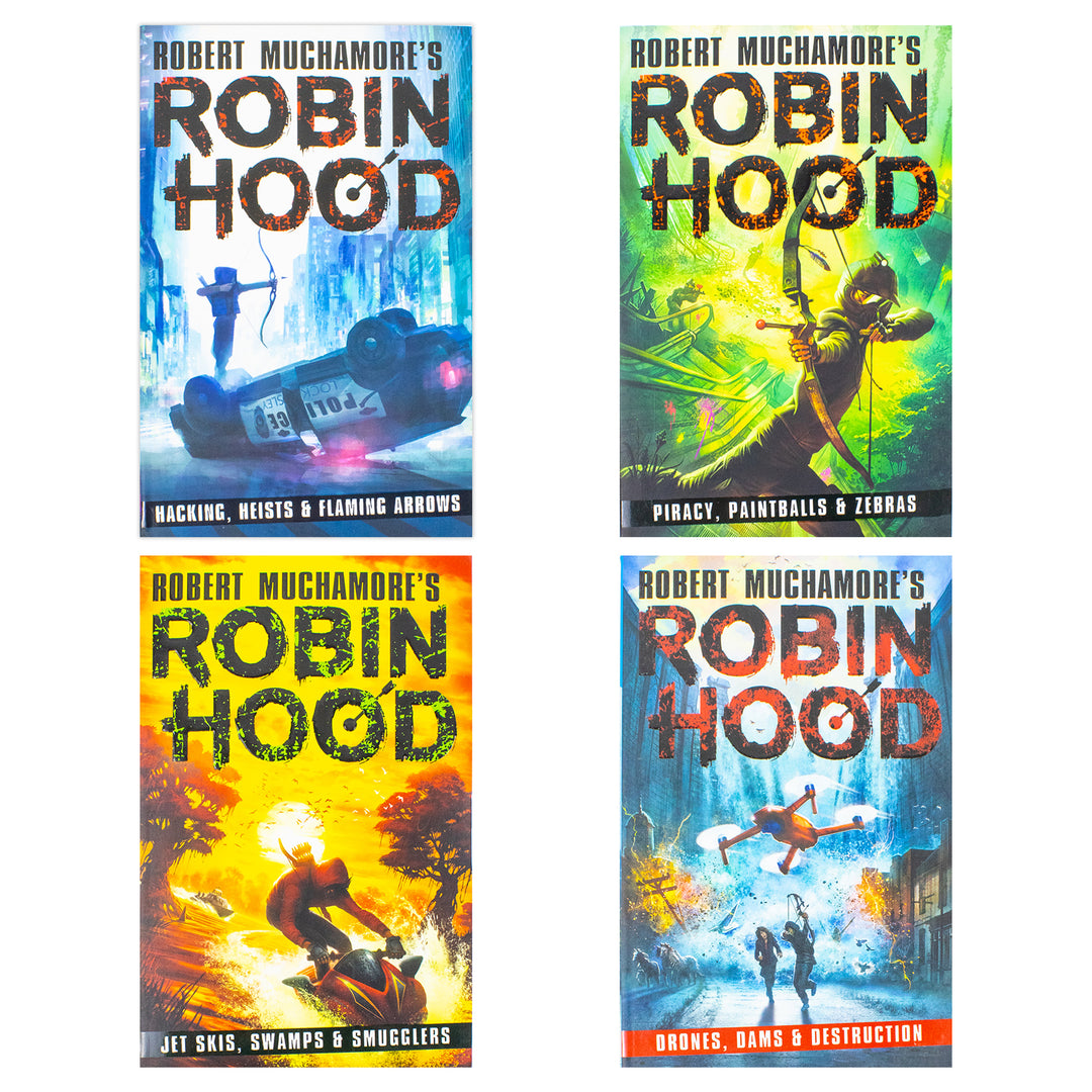 Robin Hood Series 4 Books Collection Set By Robert Muchamore