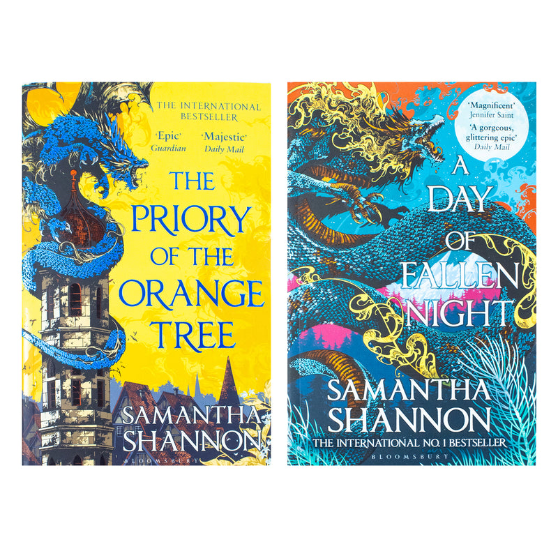 The Roots of Chaos Series 2 Books Collection Set By Samantha Shannon (The Priory of the Orange Tree,  A Day of Fallen Night)