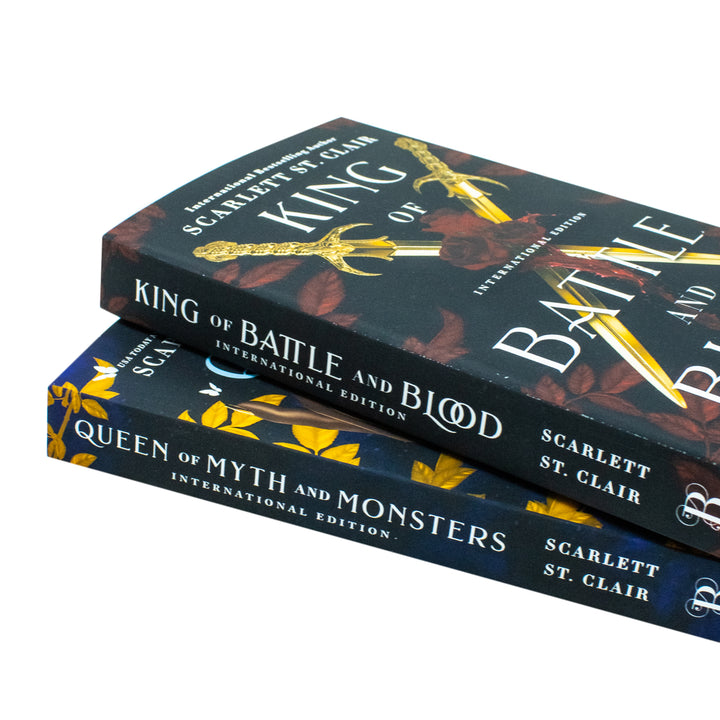 Adrian X Isolde 2 Book Set by Scarlett St. Clair – King of Battle and Blood, Queen of Myth and Monsters | Fantasy, Romance, YA, Fiction Series