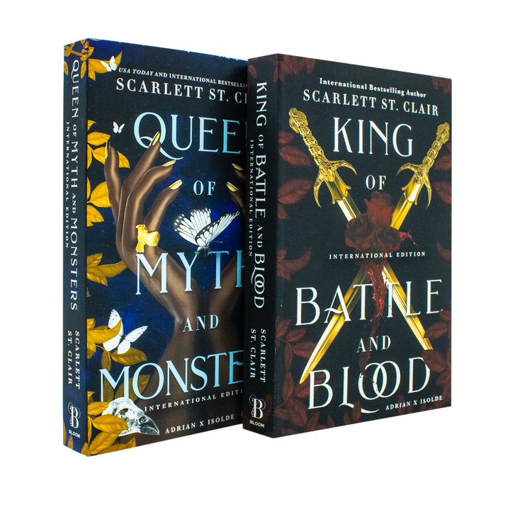 Adrian X Isolde 2 Book Set by Scarlett St. Clair – King of Battle and Blood, Queen of Myth and Monsters | Fantasy, Romance, YA, Fiction Series