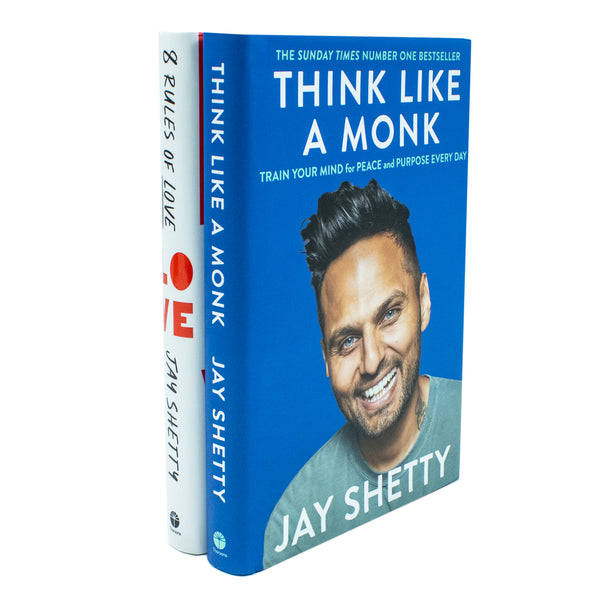 Jay Shetty Collection 2 Books Set (8 Rules of Love ,Think Like a Monk)