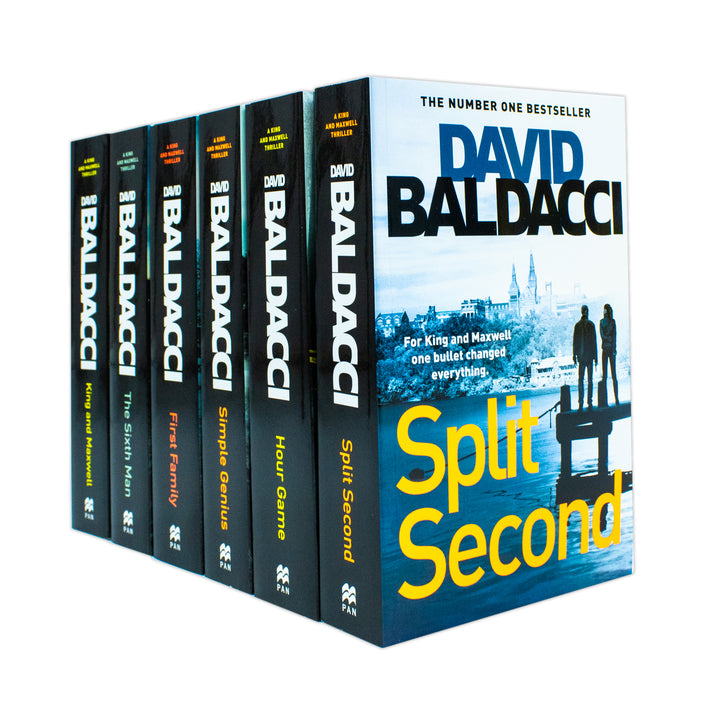 David Baldacci King & Maxwell 6-Book Set | Bestselling Thriller, Mystery & Suspense Series – Action-Packed Detective Fiction Collection for Adults