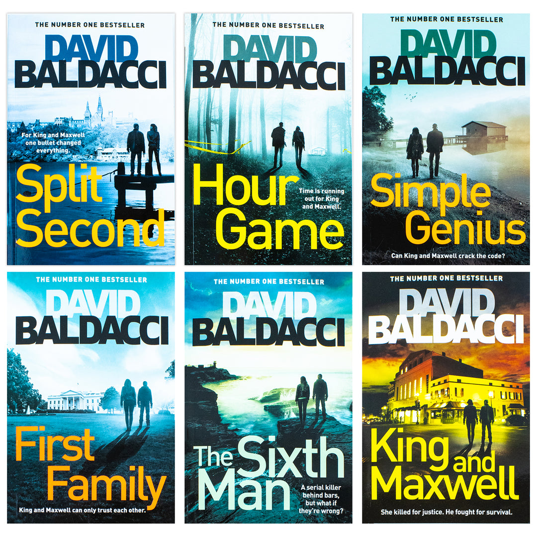 David Baldacci King & Maxwell 6-Book Set | Bestselling Thriller, Mystery & Suspense Series – Action-Packed Detective Fiction Collection for Adults