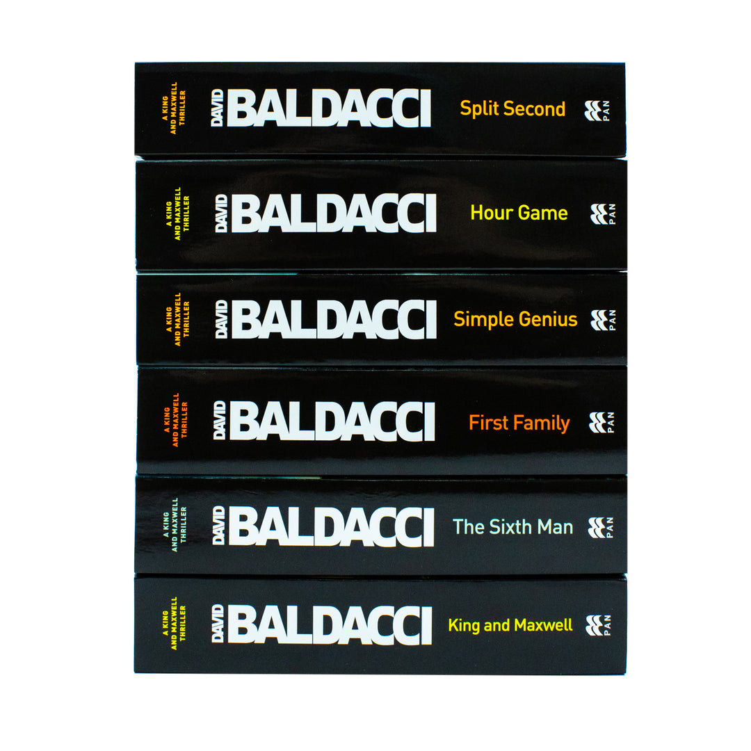 David Baldacci King & Maxwell 6-Book Set | Bestselling Thriller, Mystery & Suspense Series – Action-Packed Detective Fiction Collection for Adults