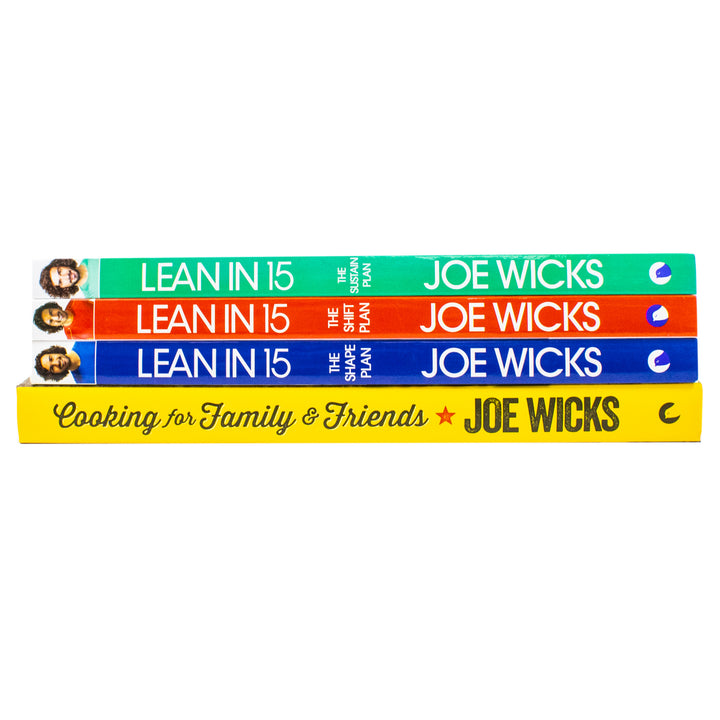 Lean in 15 Joe Wicks Book Set: 4 Cooking Collection with 15-Minute Meals, Fitness, Recipes, Weight Loss & Healthy Lifestyle Plans