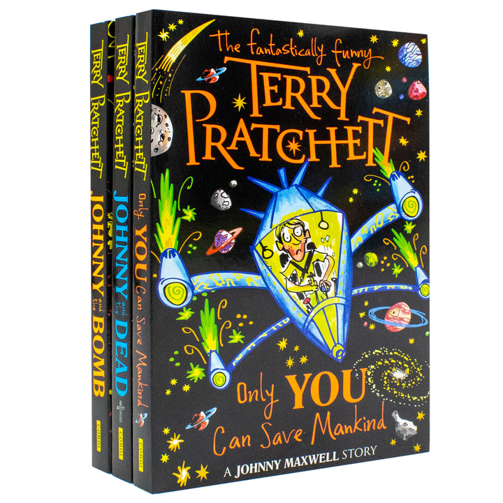 Johnny Maxwell Collection 3 Books Set by Terry Pratchett (Johnny and the Bomb, Johnny and the Dead, Only You Can Save Mankind) Paperback