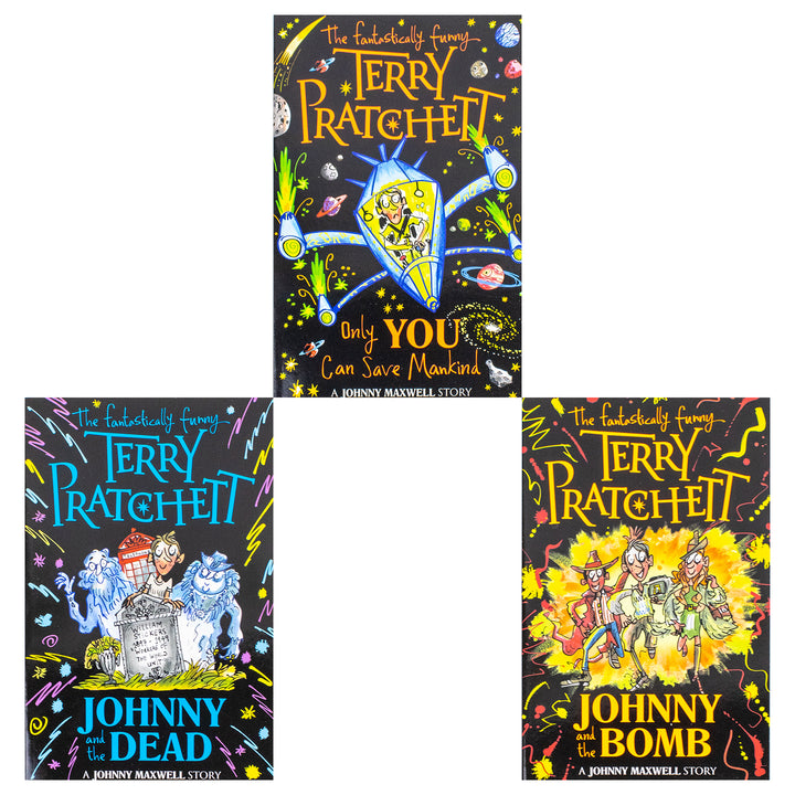 Johnny Maxwell Collection 3 Books Set by Terry Pratchett (Johnny and the Bomb, Johnny and the Dead, Only You Can Save Mankind) Paperback