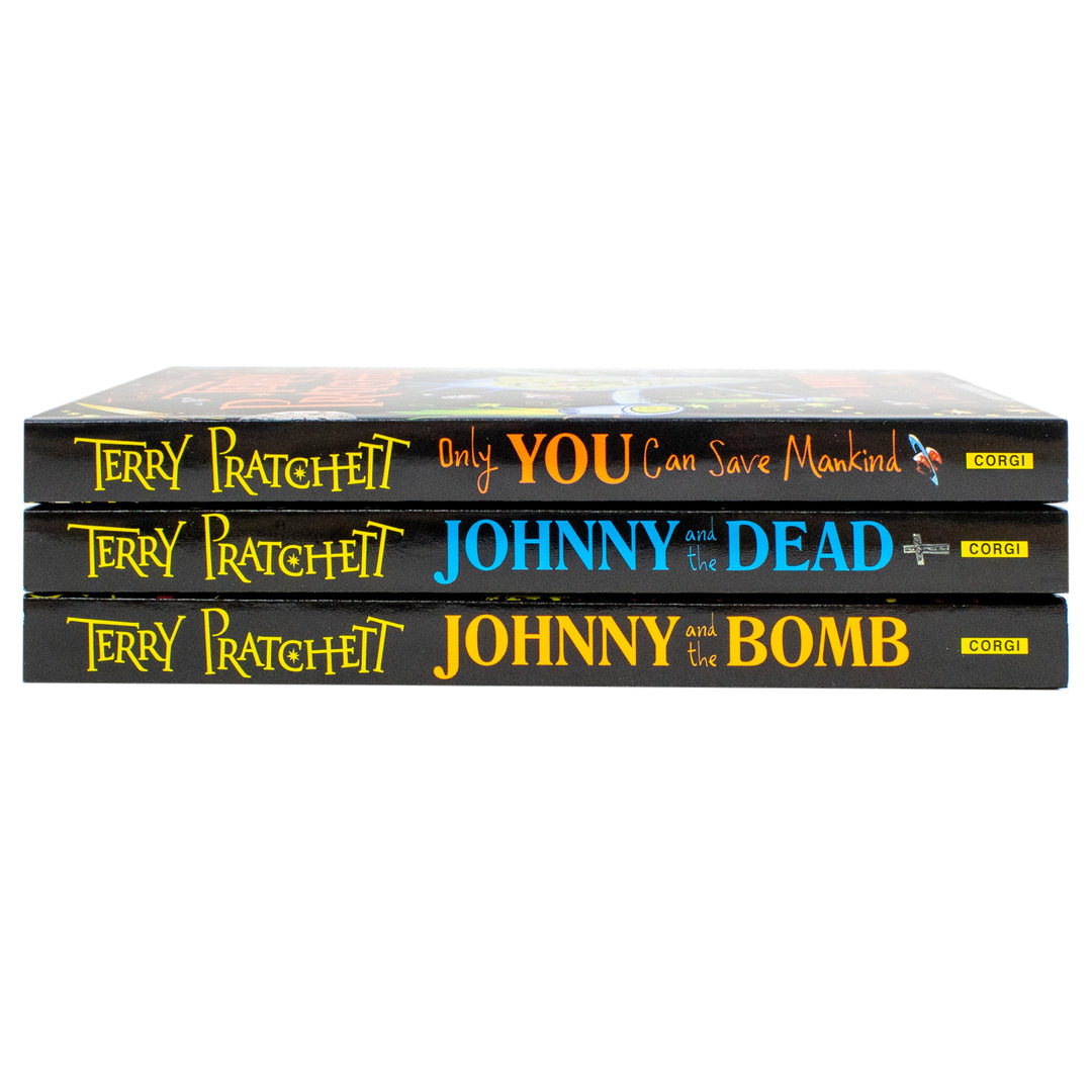 Johnny Maxwell Collection 3 Books Set by Terry Pratchett (Johnny and the Bomb, Johnny and the Dead, Only You Can Save Mankind) Paperback