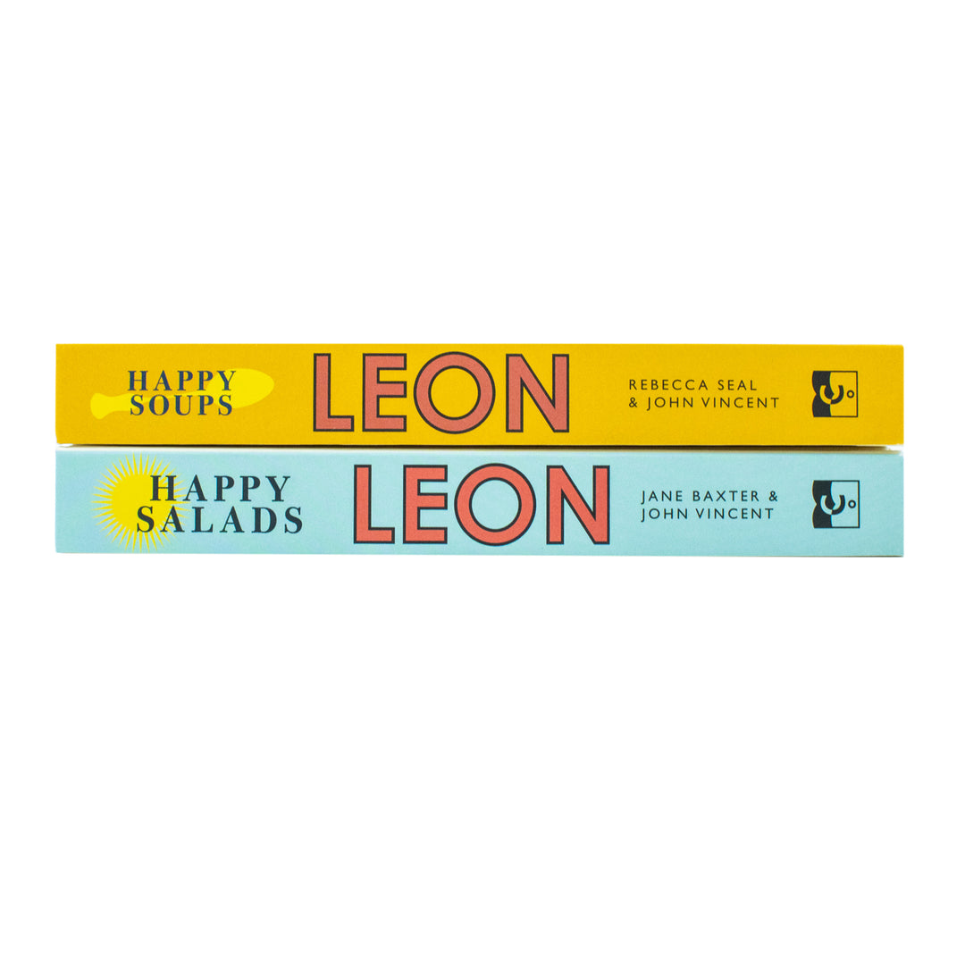 happy leons 2 books collection set - leon happy soups, leon happy salads