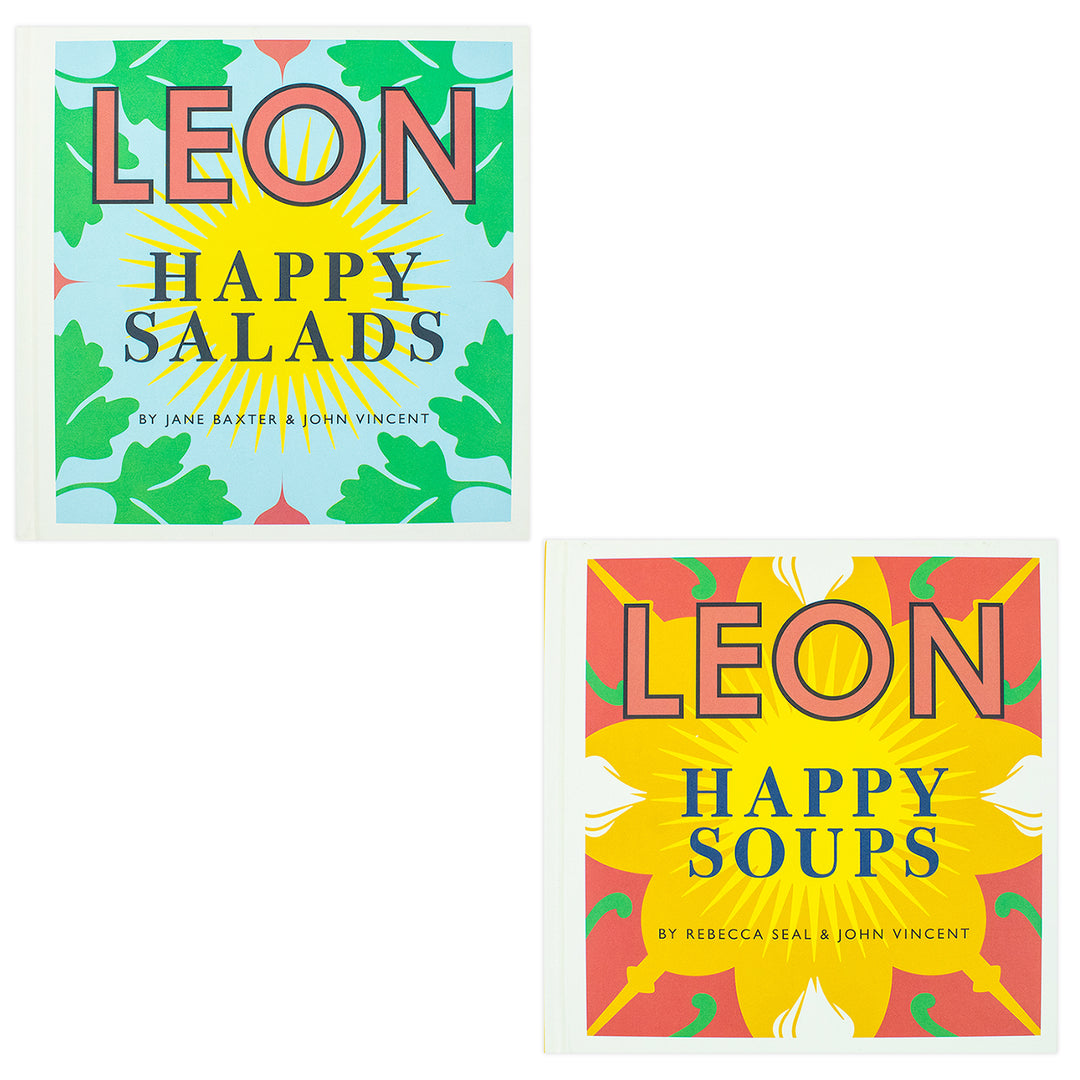 happy leons 2 books collection set - leon happy soups, leon happy salads