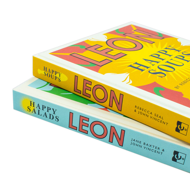 happy leons 2 books collection set - leon happy soups, leon happy salads