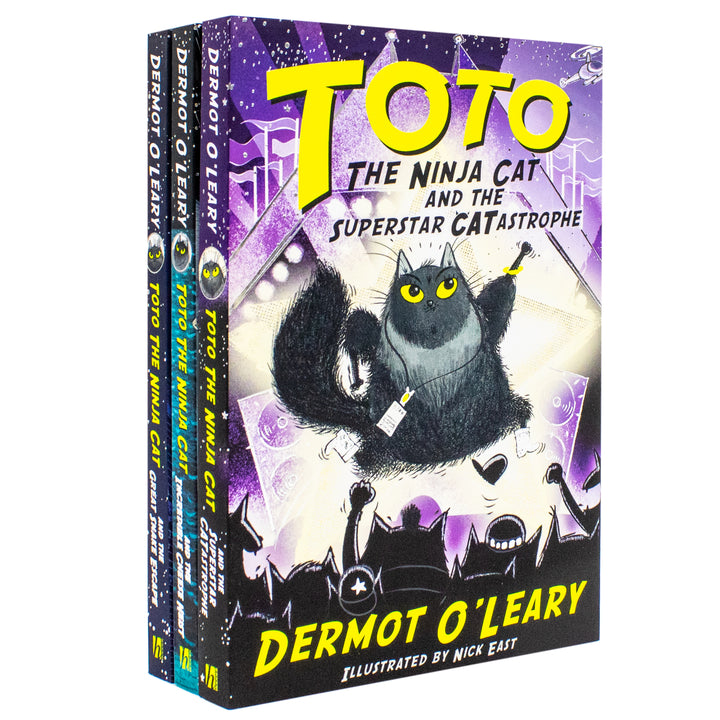 Toto the Ninja Cat Series 3 Books Collection Set By Dermot OLeary