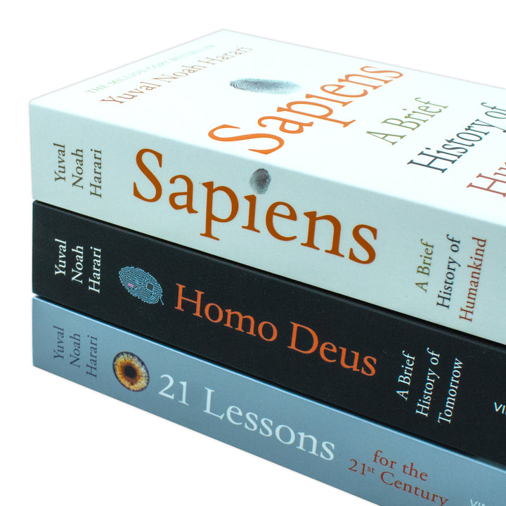 Yuval Noah Harari Collection 3 Books Set - Sapiens, Homo Deus, 21 Lessons - Non-Fiction Bestsellers, History, Philosophy, Humanity, Insight
