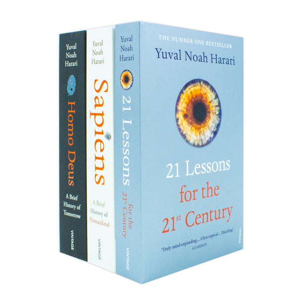 Yuval Noah Harari Collection 3 Books Set - Sapiens, Homo Deus, 21 Lessons - Non-Fiction Bestsellers, History, Philosophy, Humanity, Insight, Paperback