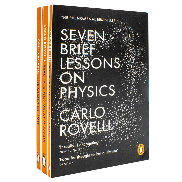 Carlo Rovelli 3 Books Collection Set (Reality Is Not What It Seems, The Order of Time, Seven Brief Lessons on Physics) | Paperback