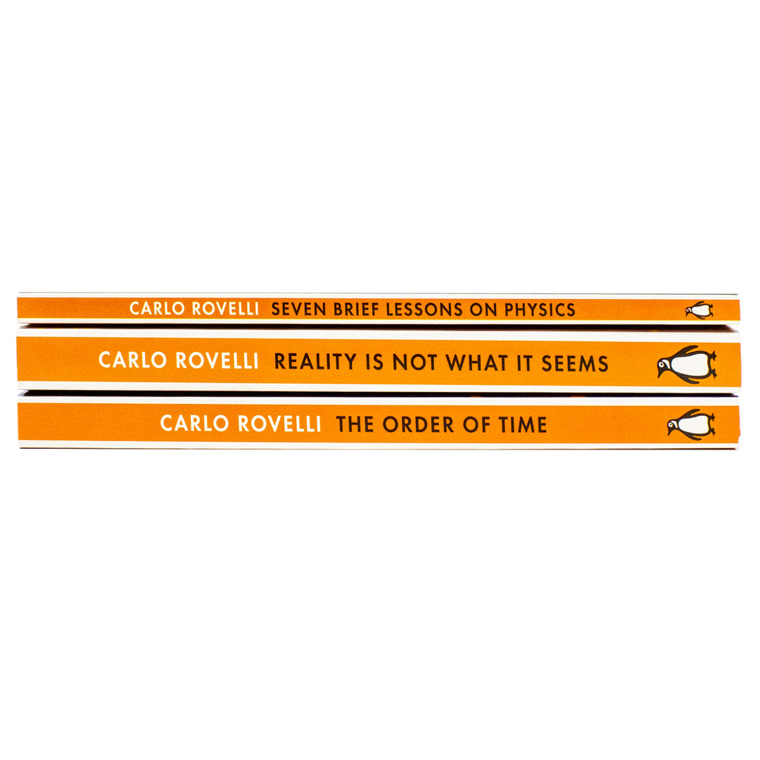 Carlo Rovelli 3 Books Collection Set (Reality Is Not What It Seems, The Order of Time, Seven Brief Lessons on Physics) | Paperback