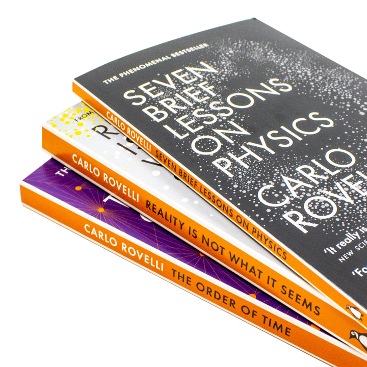 Carlo Rovelli 3 Books Collection Set (Reality Is Not What It Seems, The Order of Time, Seven Brief Lessons on Physics) | Paperback