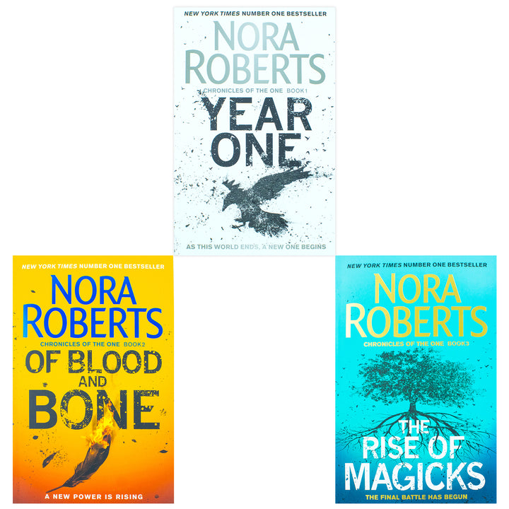 Chronicles of The One Series 3 Books Collection Set By Nora Roberts (Year One, Of Blood and Bone, The Rise of Magicks)