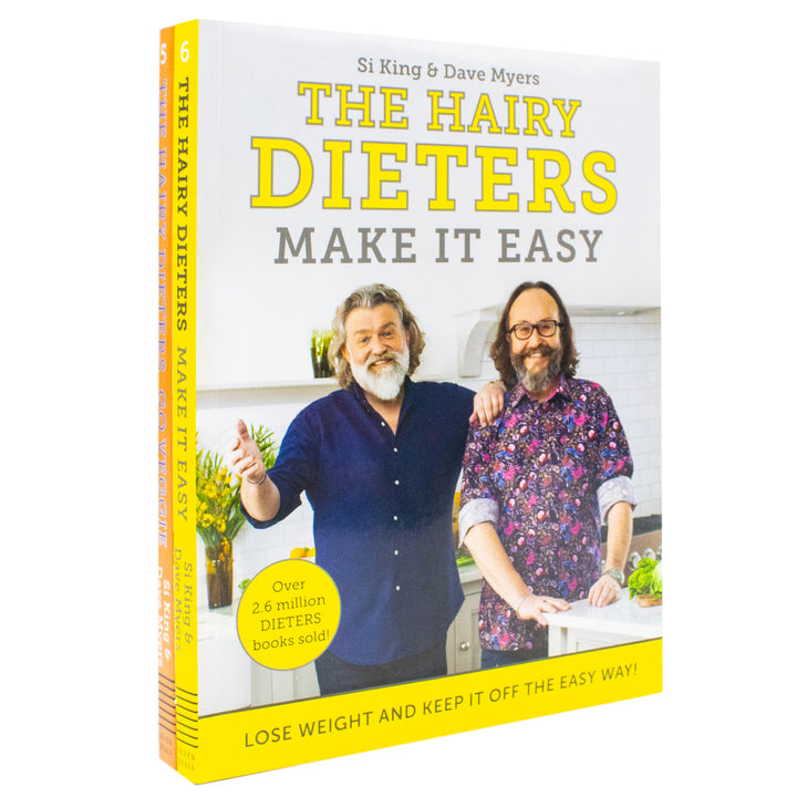 Hairy Bikers 2 Books Collection Set (The Hairy Dieters Go Veggie, The Hairy Dieters Make It Easy)