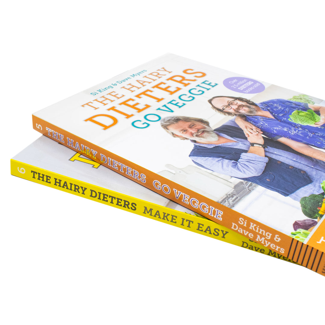 Hairy Bikers 2 Books Collection Set (The Hairy Dieters Go Veggie, The Hairy Dieters Make It Easy)