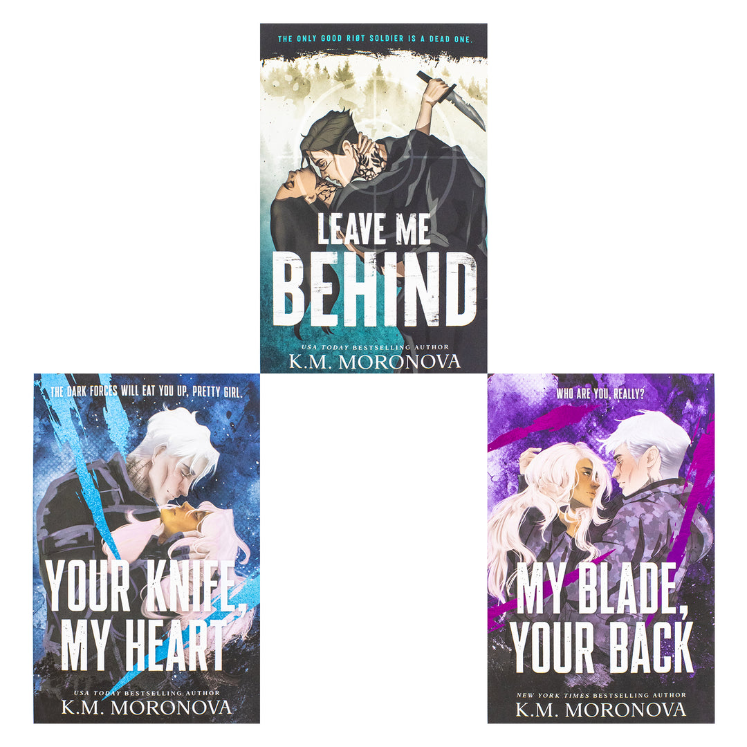 K.M. Moronova Collection 3 Books Set (Your Knife My Heart, My Blade Your Back and Leave Me Behind) | Paperback
