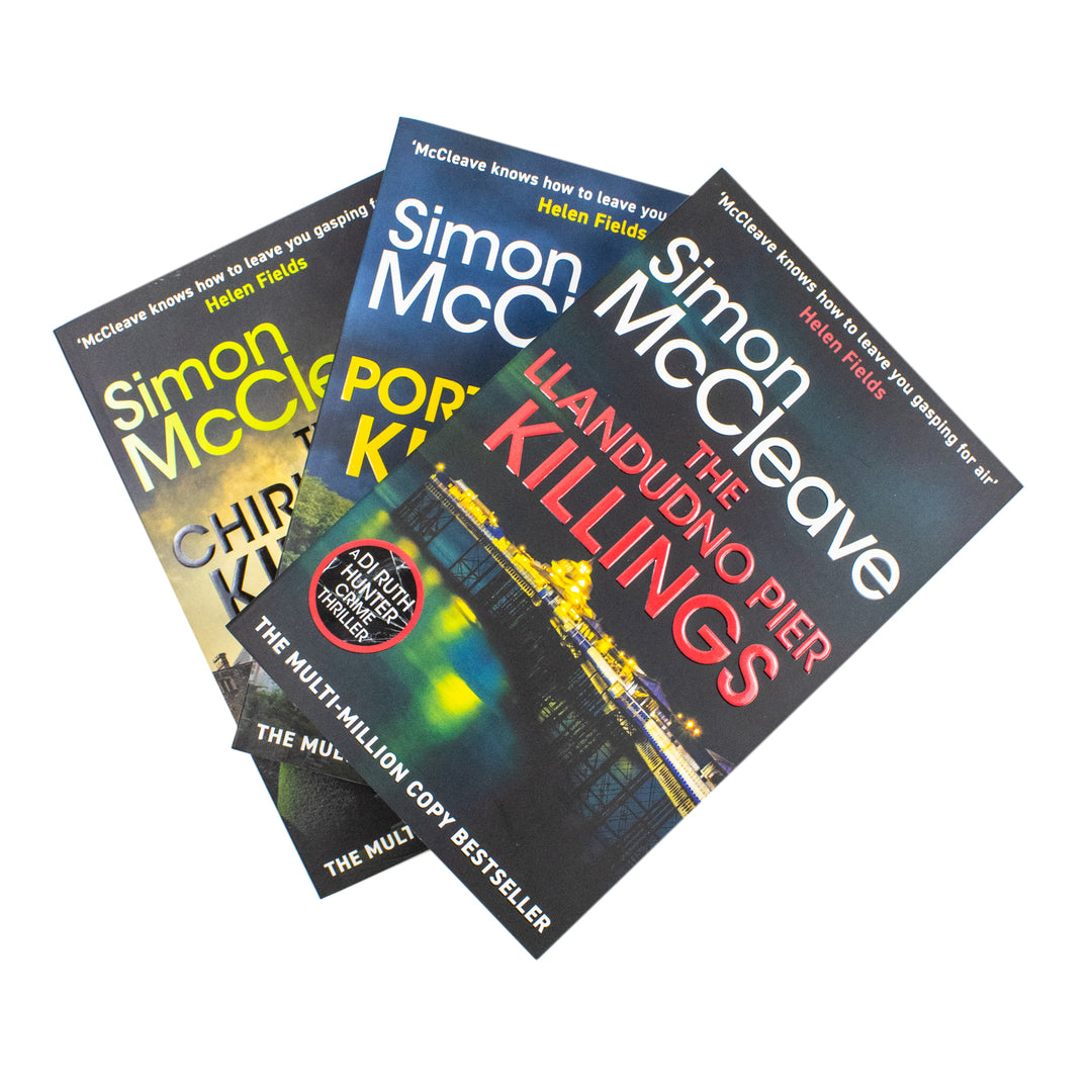 DI Ruth Hunter Series 12-14 Collection 3 Books Set By Simon McCleave (The Chirk Castle Killings, The Portmeirion Killings and The Llandudno Pier Killings) | Paperback