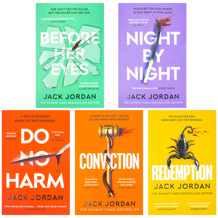 Jack Jordan Collection 5 Books Set (Do No Harm, Before Her Eyes, Conviction, Redemption and Night By Night) | Paperback