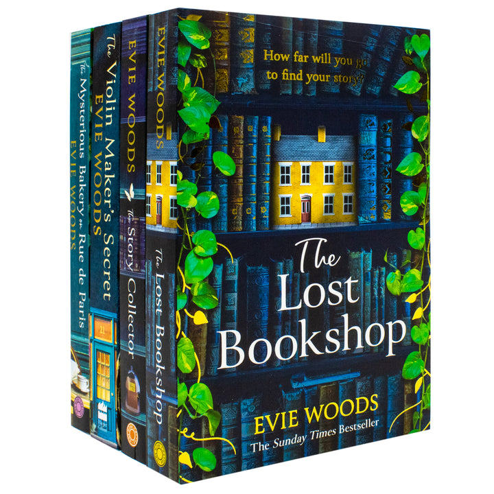 Evie Woods Collection 4 Books Set (The Violin Maker's Secret, The Mysterious Bakery on Rue de Paris, The Lost Bookshop and The Story Collector) | Paperback