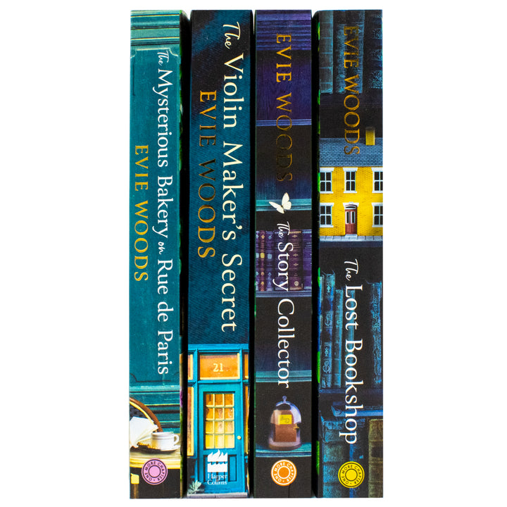 Evie Woods Collection 4 Books Set (The Violin Maker's Secret, The Mysterious Bakery on Rue de Paris, The Lost Bookshop and The Story Collector) | Paperback
