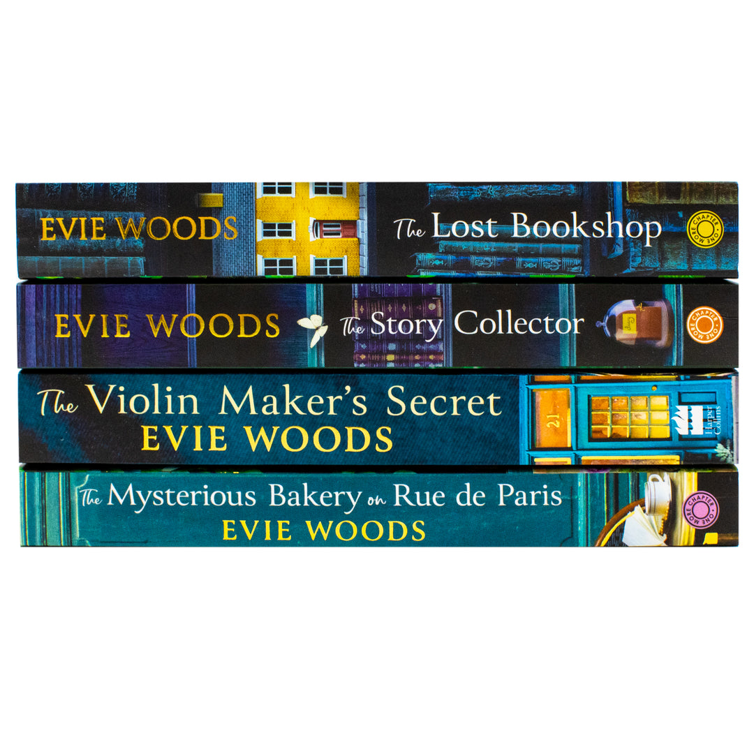 Evie Woods Collection 4 Books Set (The Violin Maker's Secret, The Mysterious Bakery on Rue de Paris, The Lost Bookshop and The Story Collector) | Paperback
