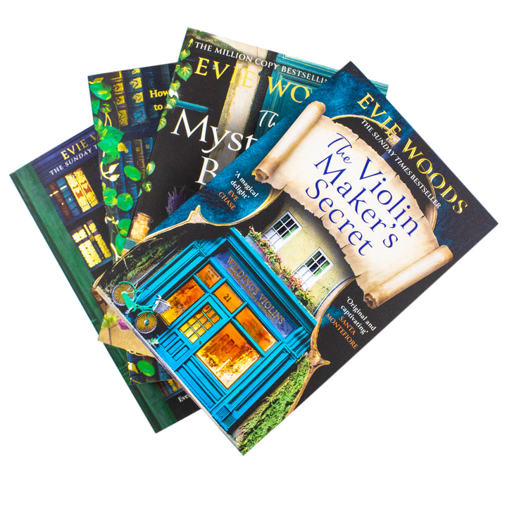 Evie Woods Collection 4 Books Set (The Violin Maker's Secret, The Mysterious Bakery on Rue de Paris, The Lost Bookshop and The Story Collector) | Paperback