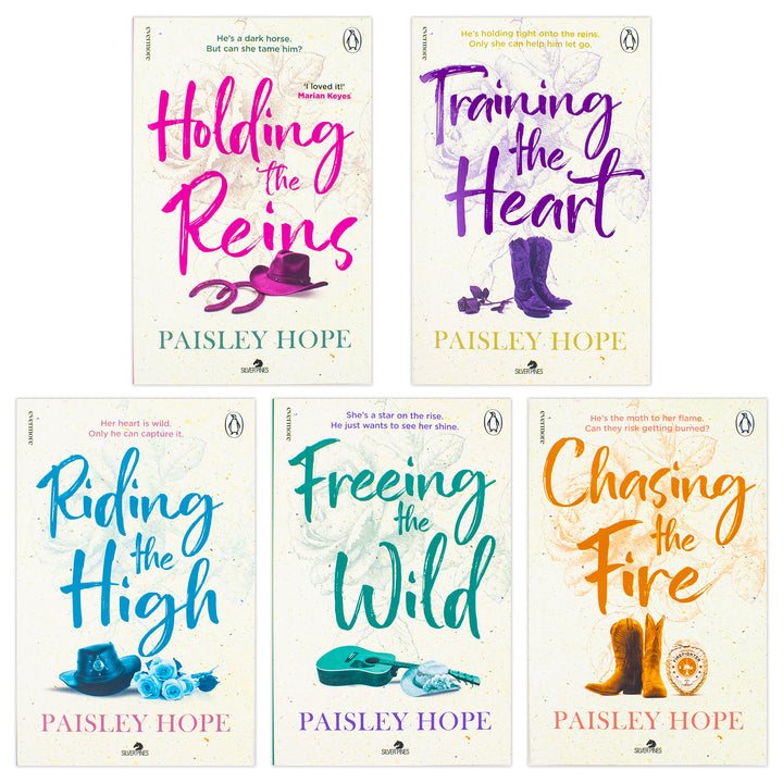 Silver Pines Ranch Series 5 Books Collection Set By Paisley Hope (Holding the Reins, Training the Heart, Riding the High, Freeing the Wild and Chasing the Fire) | Paperback